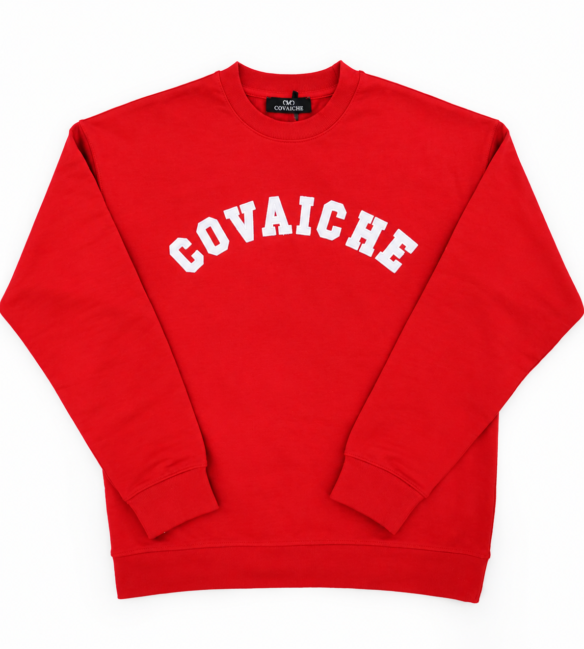 Covaiche Red Crew Neck Sweatshirt