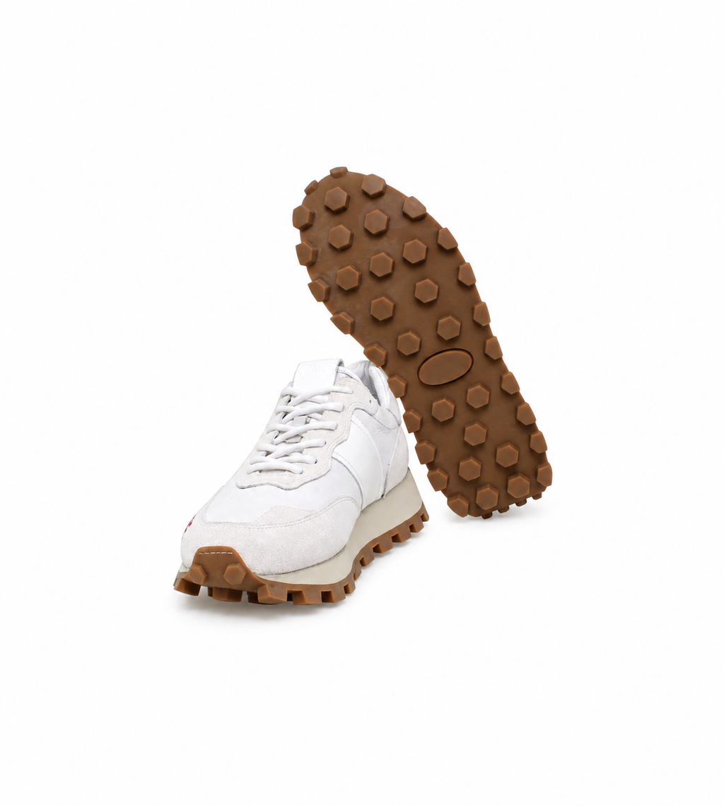 White Suede Shoe