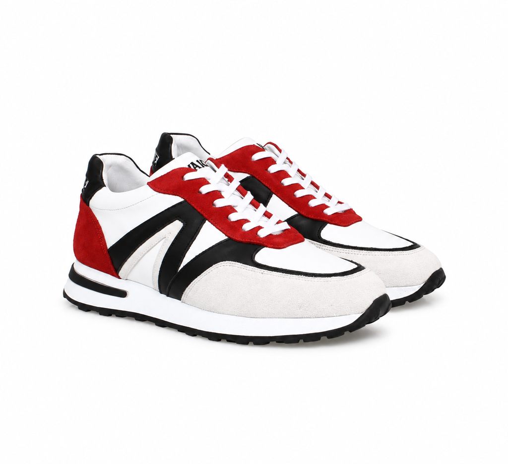 Covaiche Tri-Color Suede Sneakers