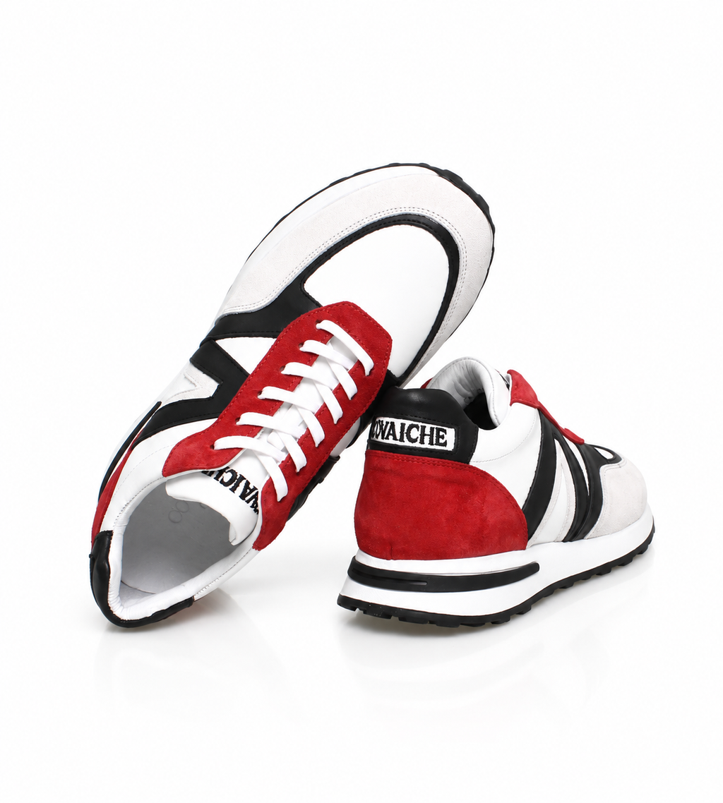 Covaiche Tri-Color Suede Sneakers