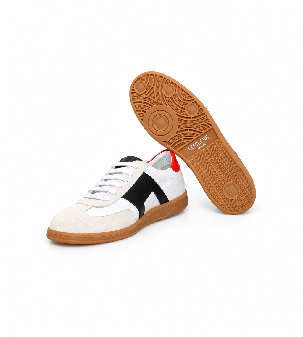 Flat White Suede Sneaker