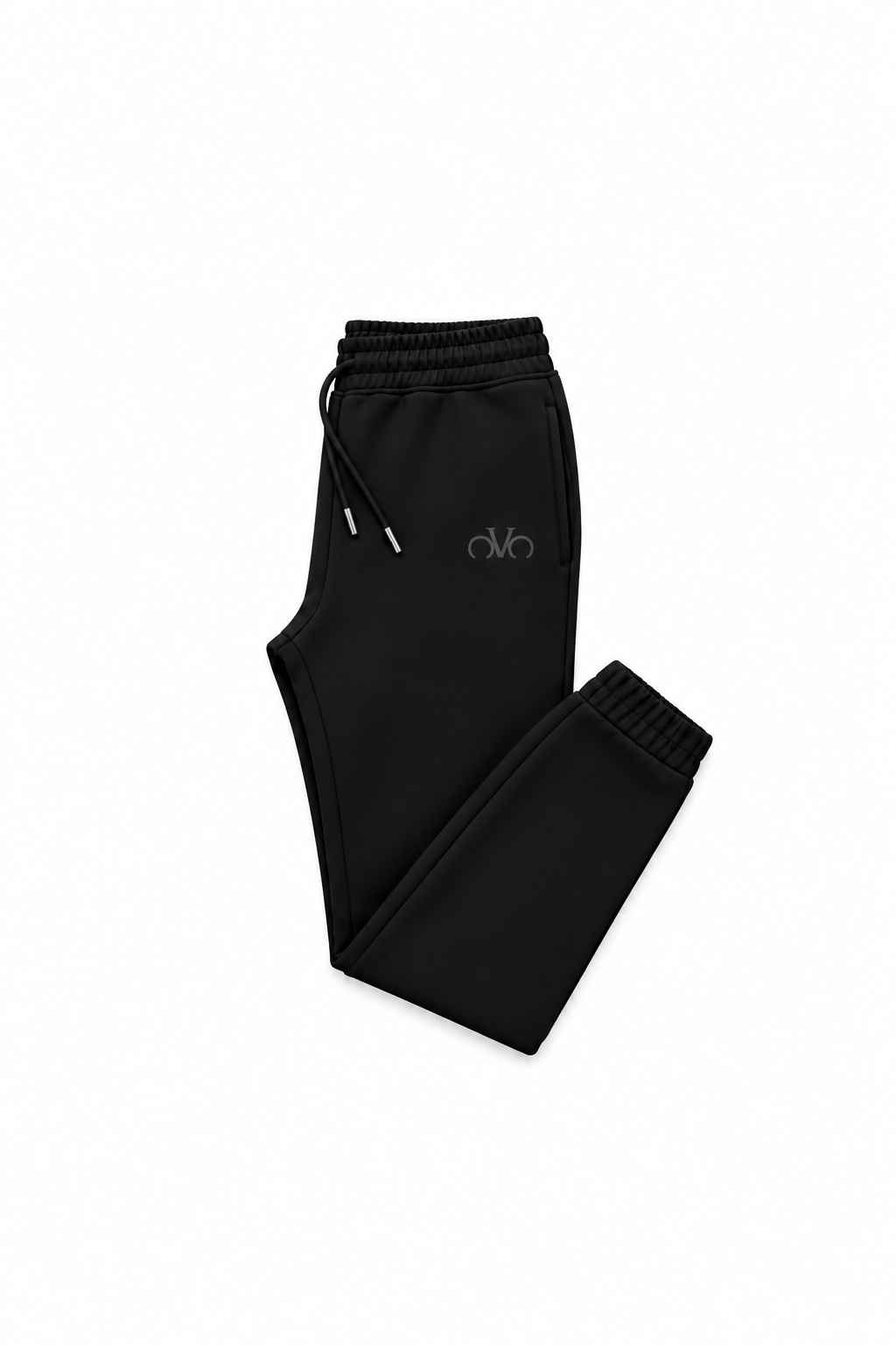 All Black Slimfit Covaiche logo Hoddie Tracksuit