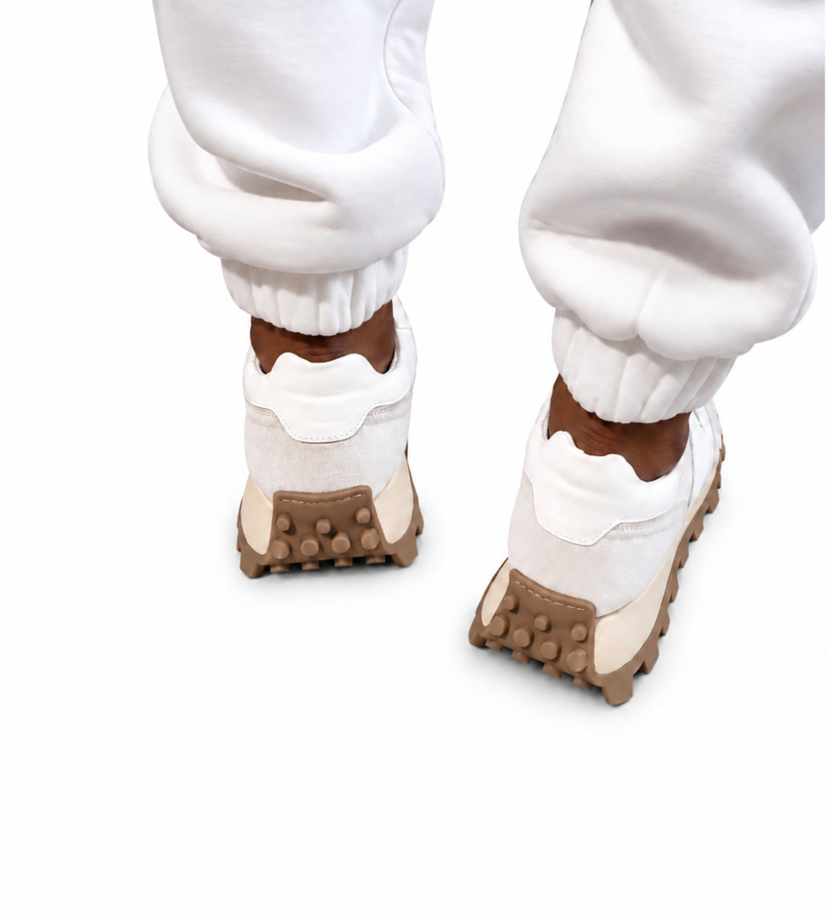 White Suede Shoe